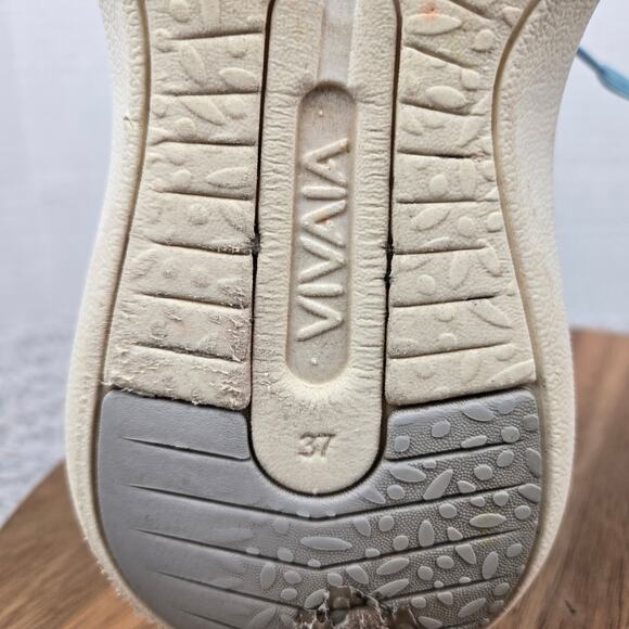 Vivaia Womens 37 Urban Sneaker Slider Mesh Light Blue Casual Lace Up Daily Light - Picture 11 of 13